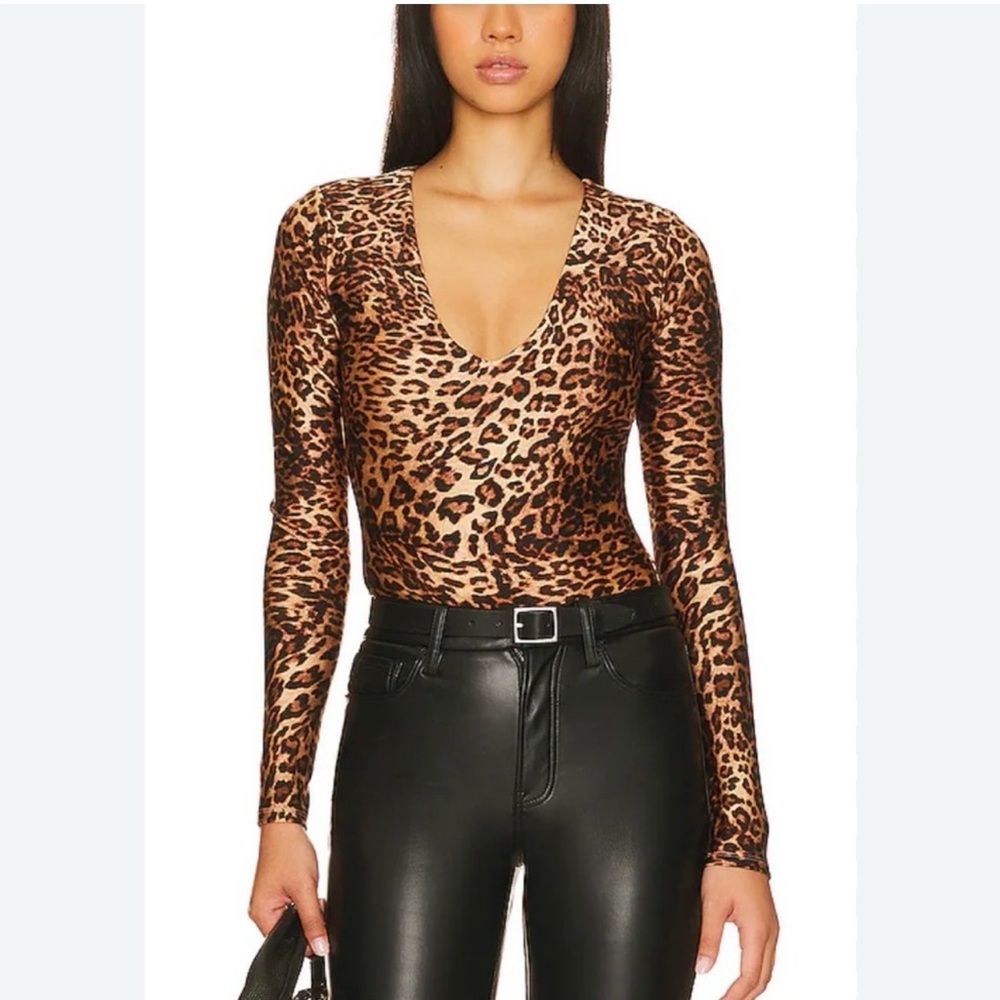 Good American Leopard Bodysuit